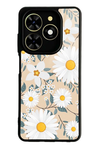Spoyi غلاف هاتف لامع بتصميم Tecno Spark Go 2024 Big Daisy