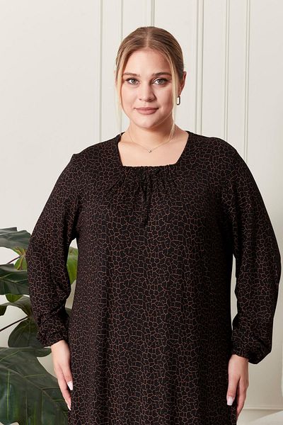 Ferace Γυναικείο φόρεμα Hijab τετράγωνο γιακά μεγάλου μεγέθους