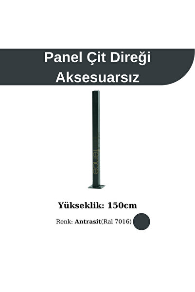 Telfence Panel Çit Direği 150cm Antrasit Renk