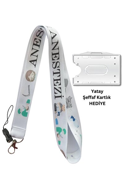 doktorbonem Anestezi Kart Askısı Yaka Kartı Boyun Askı İpi Telefon Askısı Yat...