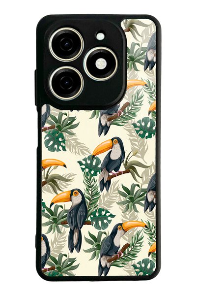 Spoyi Tecno Spark 20 Glossy Phone Case with Toucan Bird Design