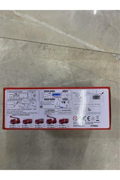 Genel Markalar Uzaktan Kumandalı Şarjlı Su Atan İtfaiye