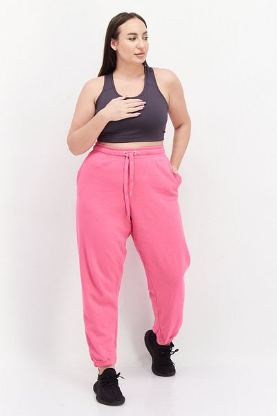 Calvin Klein Women Plus Size Solid Jogger Pant, Pink
