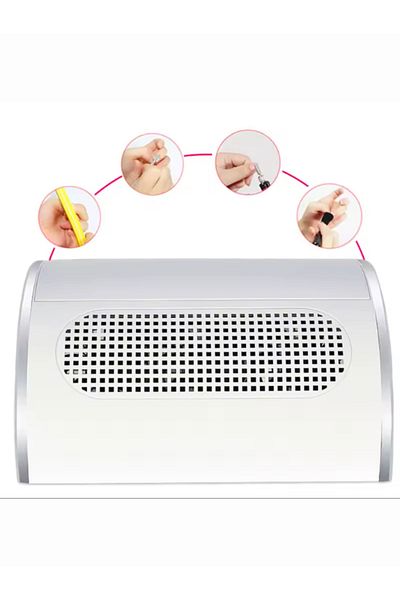 FREELADY Denture Nail Dust Collection Machine 80 Watts with 2 Motors