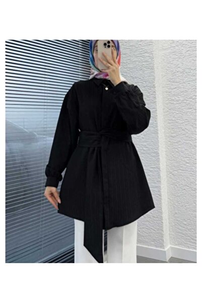 EMİRA LİFE Women's Waist Bowl Flam Shirt
