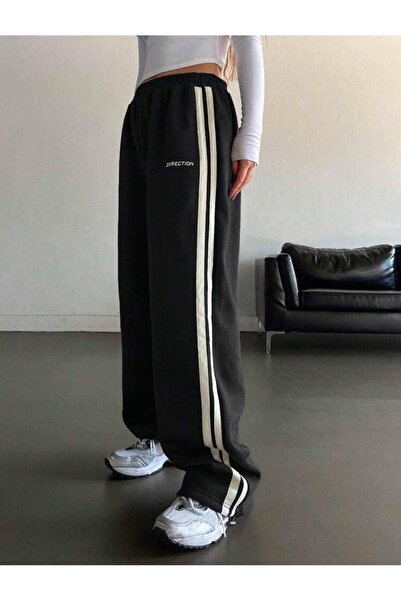 Toum dompuleri fashion Direction Print Oversize Ρυθμιζόμενο πόδι ελαστικό φαρ...