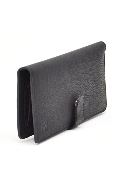 Rich Smith محفظة حاملة بطاقات للجنسين 4230 باللون الأسود غير اللامع