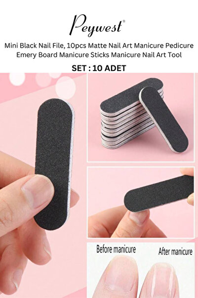 PEYWEST 10 Adet Kolay Taşınabilir Kağıt Tırnak Törpüsü