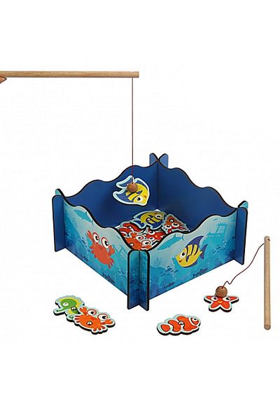 Rossie 20 Pieces Wooden Fishing Game