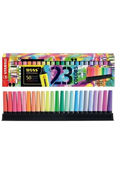 Stabilo Boss Original ARTY 23 Renk Masa Üstü Standlı Set /7023-01-5-20