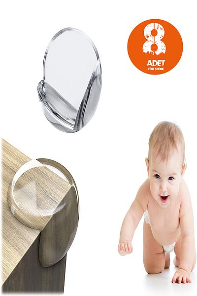 Tor Store Σετ 8 Παιδικών Τραπεζιών Γωνιακών Παιδικών Παιδικών Προστατευτικών Πώματος Σιλικόνης που απορροφά τους κραδασμούς
