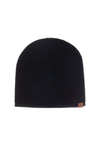 Nordbron Μαύρα ανδρικά πλεκτά Howar - Ευέλικτο, Κορδόνι και Διπλωμένο Χειμώνα