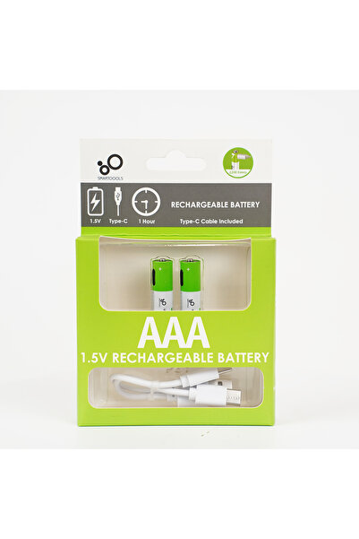 idragon USB Şarjlı AAA2B 2'li Paket Lityum Iyon Pil, 1,5 V 750 Mwh Şarj Edilebilir Pil