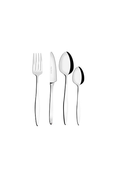 Serenk Milano Stahlgabel-Löffel-Messer-Set 24-teilig
