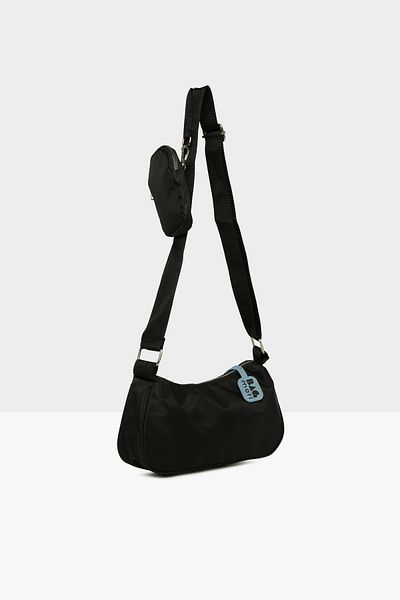 Bagmori Black Women's Wallet Satin Baguette m 000008576