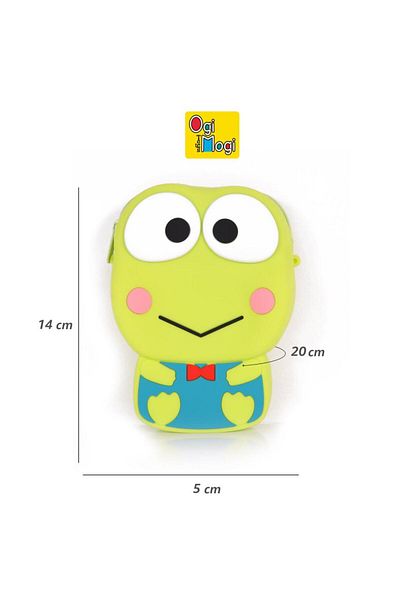 Ogi Mogi Toys Silicone Green Frog Shoulder Bag Ogi Mogi Toys Silicone Green Frog Shoulder Bag
