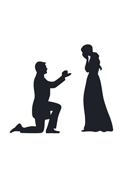 BİLGİMOLA Love Marriage Proposal Sticker 20 X 16 cm