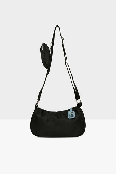 Bagmori Black Women's Wallet Satin Baguette m 000008576