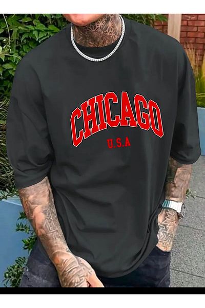 Medinenur Chicago Summer Λεπτομερές Basic T-Sihrt