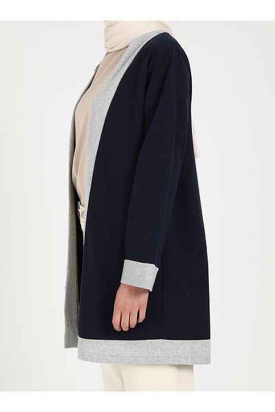 Por La Cara Navy Blue Kimono - Por La Cara Design