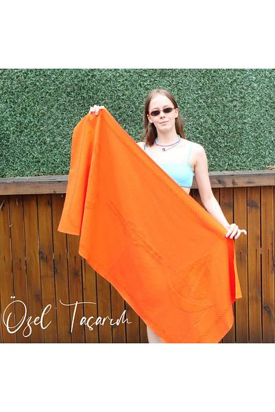ANEMOSS Segel Strandtuch Orange 140x70 cm