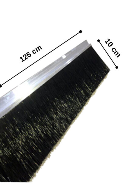 Genel Markalar Kapı Altı Fırçası Kapı Altı Süpürgesi 125cm H Tipi Kıl Boyu 10cm