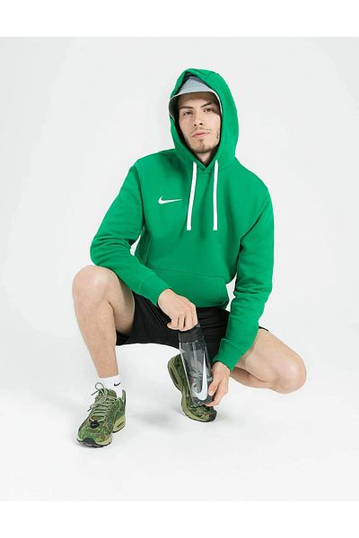 Nike Park Hoodie Green Men's Hooded Sweatshirt - Cw6894-302
