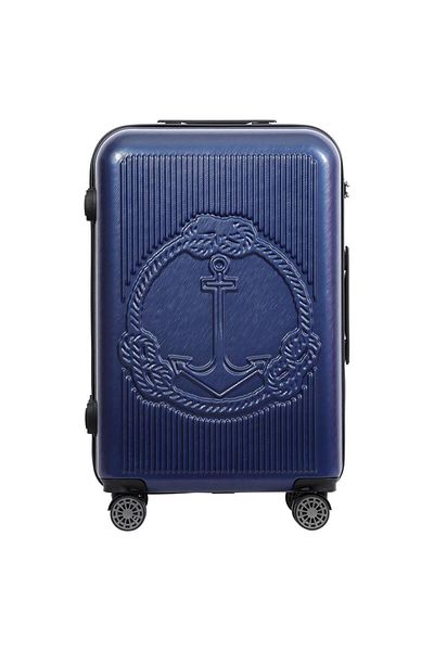 Biggdesign Ocean Navy Blue - Mittelgroßer 24-Zoll-Koffer