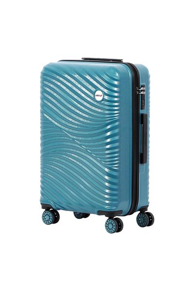 Biggdesign Blauer mittelgroßer Moods Up-Koffer, 24 Zoll