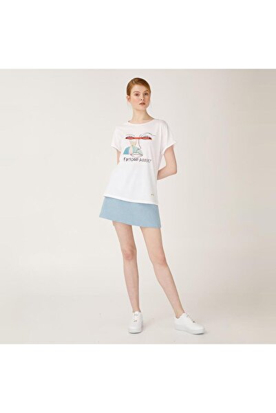 Biggdesign Γυναικείο μπλουζάκι Faces Fashionaddict