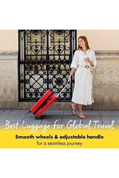 Biggdesign Cats Red 3-dielna súprava kufrov, brucho, 360 ° Koleso, kombinovaný zámok