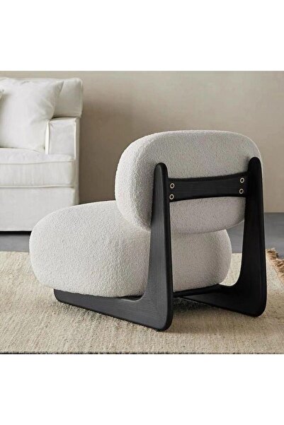 Endeco Design Ahşap Berjer Teddy Kumaş