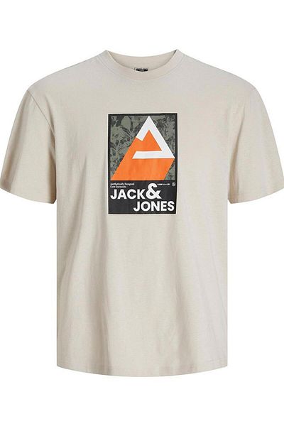 Jack & Jones 12256682   Ανδρικό πολύχρωμο μπλουζάκι με λαιμόκοψη Jcojj