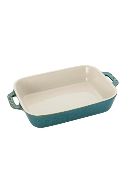 STAUB Seramik Fırın Kabı Antik Turkuaz 30*20cm