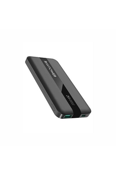 RavPower 20W 2 Ports Power Bank, Slim Design, Fast Charging, Universal Compatibility, Black