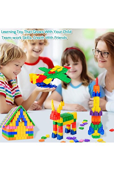 mybebish 224 Lü Stem Eğitici Oyuncak Montessori Zeka Oyunu Zeka Yapı Blokları...