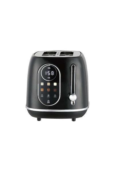 rebune Smart 2 Slice Toaster, LED Display, Reheat, Defrost, 6 Levels, 800W.