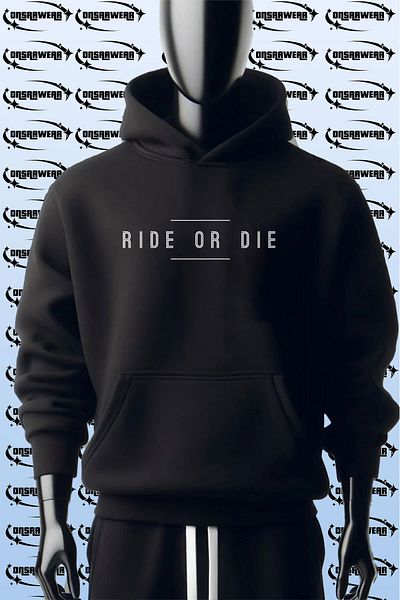 MODA Motorcycle Biker 1N23456 Gear Shifts Printed Front Back 100% Cotton Black 3 Thread Sweatshirt