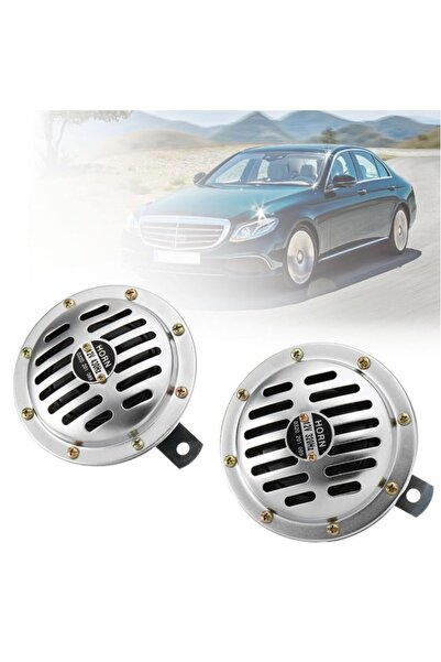 caralp Hella Tip Süper Tone Küçük Kafa Korna Seti 12 Volt Krom 2 Adet