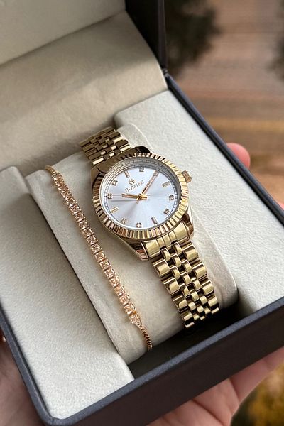 Homies Women's Arm Watch Box and Bracelet