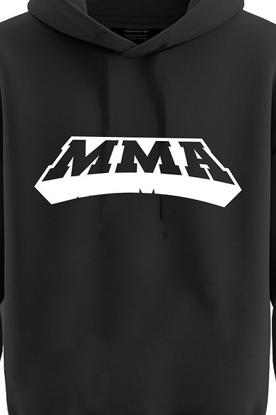 TOP GLORY Суитшърт с качулка и принт на гърдите MMA - 3-прежден суитшърт MMA4542