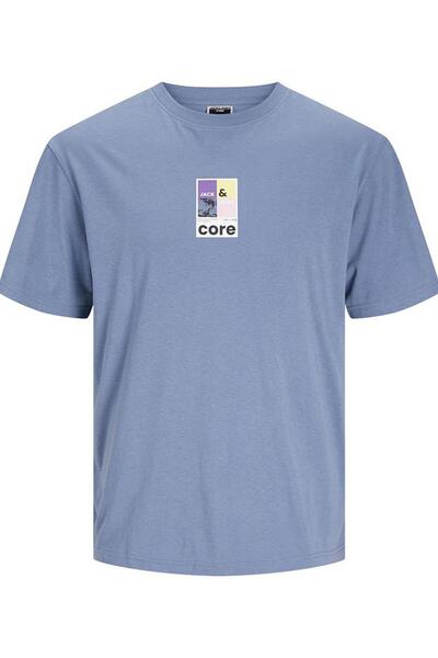 Jack & Jones 12256682   Tricou colorat pentru bărbați Jcojj cu guler rotund