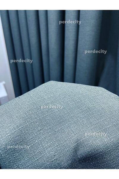 PERDECITY Natural Linen Background Curtain Single Wing (Without Pile) Plain Sewing