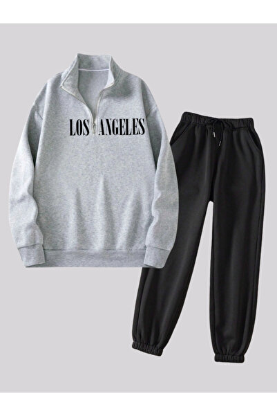 Revasser Unisex Women'S/Men's Losangeles Custom Printed Color Zip-Up Stand Co...