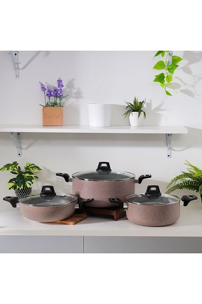 DELCASA Emerald 13-Piece Non-Stick Cookware Set- DC2283