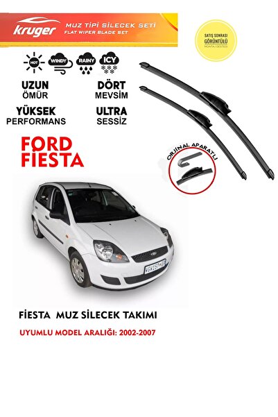 KRUGER Ford Fiesta Silgeç Takımı 2004 Model Araca Uyumlu