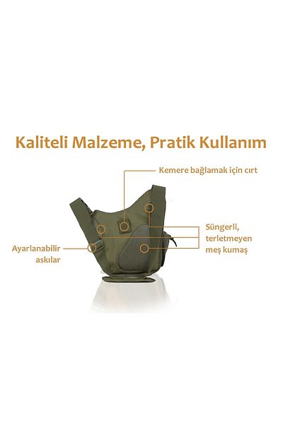 Protector Plus Khaki Green Single Shoulder Bag