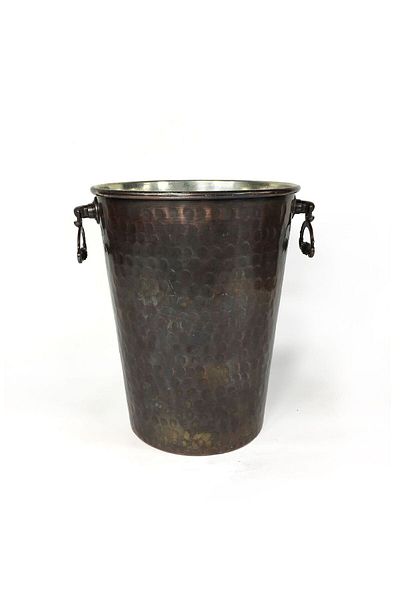 Shark Copper Ice Bucket with Anatolia Island Antique 15cm
