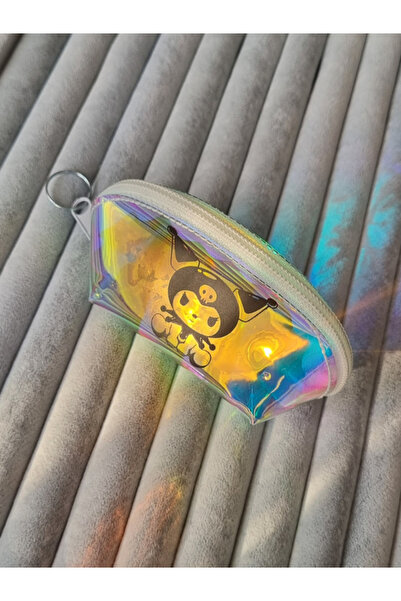 Brassito Stylish Design - Children's Wallet, Chrome Clear, Glossy Zipper and Keychain