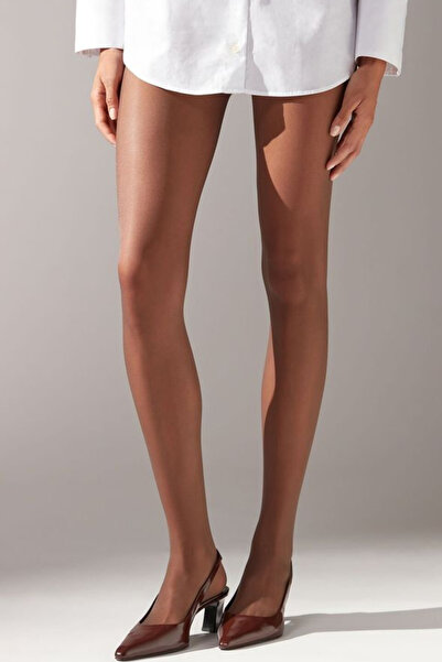 UNIRISE Kadın 15 Den Mürdüm Rengi Esnek Külotlu Çorap